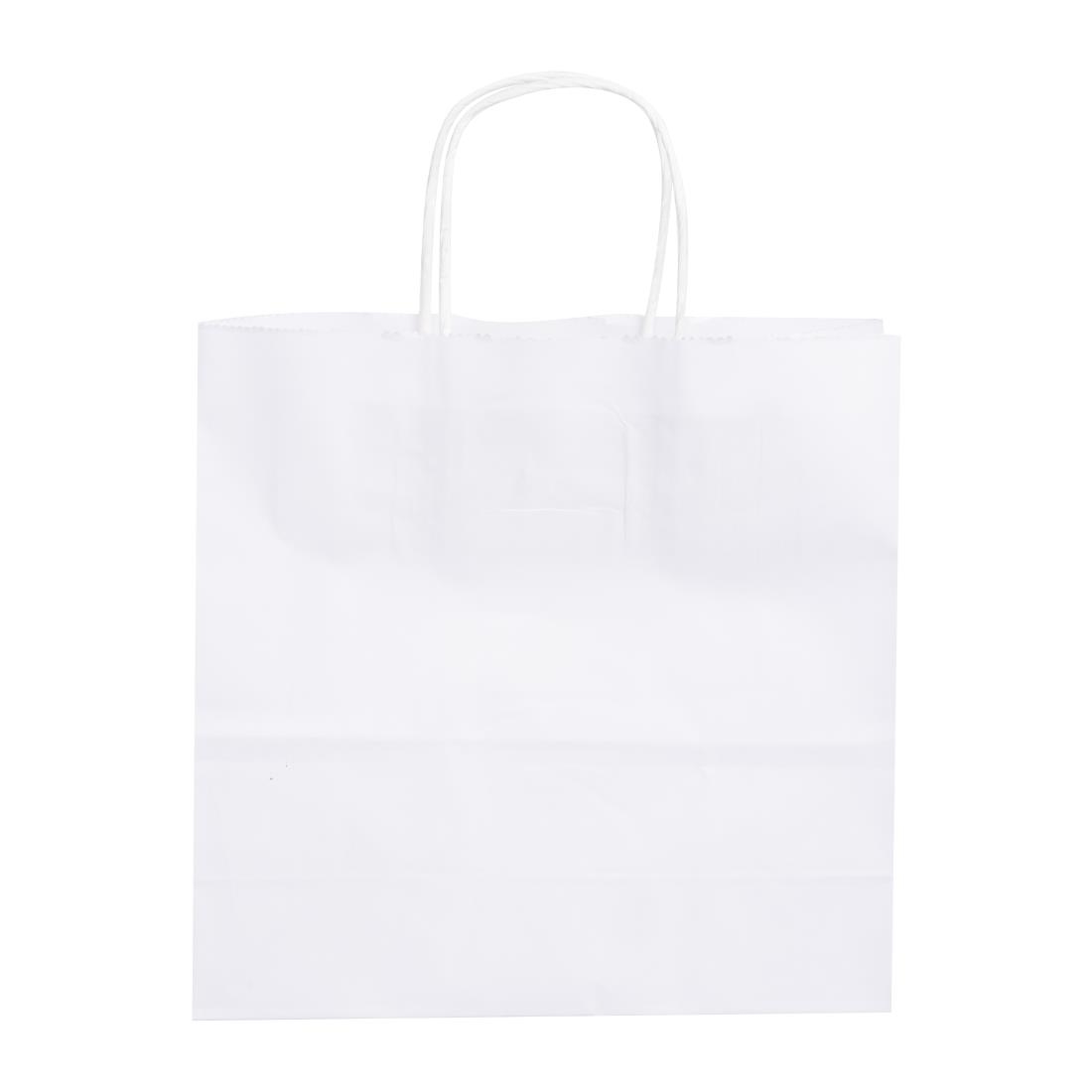 Fiesta Recyclable Twist Handle White Paper Bags Small 250 Pack (HY761)