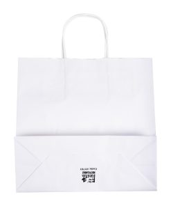 Fiesta Recyclable Twist Handle White Paper Bags Small 250 Pack (HY761)