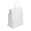 Fiesta Recyclable Twist Handle White Paper Bags Large 250 Pack (HY767)