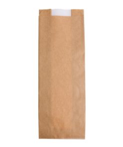 Fiesta Compostable Baguette Bags with Glassine Window 300x100mm 1000 Pack (HY775)