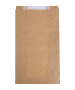 Fiesta Compostable Bread Bags with Glassine Window 320x180mm 1000 Pack (HY776)