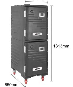 Vogue Double Stack Front Loading Heavy Duty Insulated GN Box (JD444)