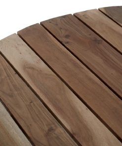 Bolero Acacia Round Picnic Table Bench Set (JE892)
