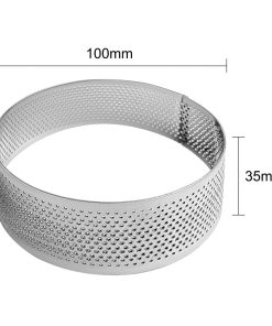 Vogue Perforated Round Cake Ring 100x35mm (JK401)