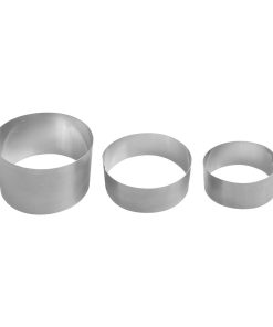 Nisbets Essentials St-St Mousse Rings 3 Pack (JK412)