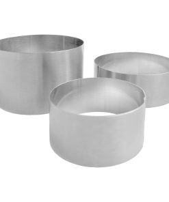 Nisbets Essentials St-St Mousse Rings 3 Pack (JK412)