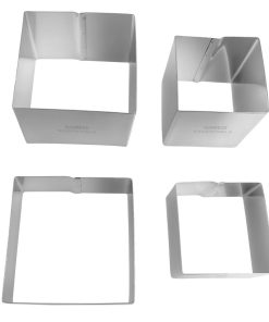 Nisbets Essentials St-St Mousse Squares 4 Pack (JK413)