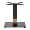 Boston Sleek Small Square Coffee Table Base Black and Gold (JK450)