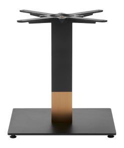 Boston Sleek Small Square Coffee Table Base Black and Gold (JK450)