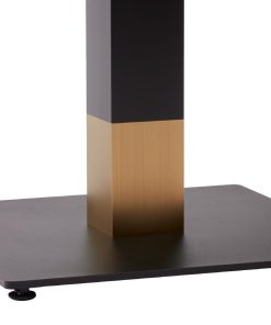Boston Sleek Small Square Coffee Table Base Black and Gold (JK450)