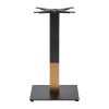 Boston Sleek Small Square Dining Table Base Black and Gold (JK451)