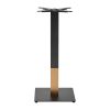 Boston Sleek Small Square Mid Height Table Base Black and Gold (JK452)