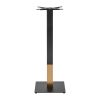 Boston Sleek Small Square Bar Height Table Base Black and Gold (JK453)
