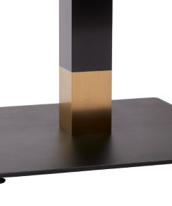 Boston Sleek Large Square Coffee Table Base Black and Gold (JK454)