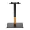 Boston Sleek Large Square Dining Table Base Black and Gold (JK455)