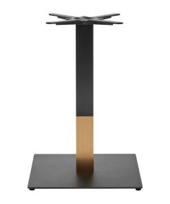 Boston Sleek Large Square Dining Table Base Black and Gold (JK455)