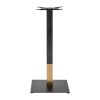 Boston Sleek Large Square Bar Height Table Base Black and Gold (JK457)