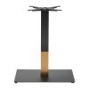 Boston Sleek Small Rectangular Dining Table Base Black and Gold (JK459)