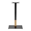 Boston Sleek Small Rectangular Bar Height Table Base Black and Gold (JK461)