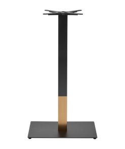 Boston Sleek Small Rectangular Bar Height Table Base Black and Gold (JK461)