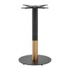 Boston Sleek Small Round Dining Table Base Black and Gold (JK467)