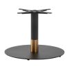 Boston Sleek Large Round Coffee Table Base Black and Gold (JK470)