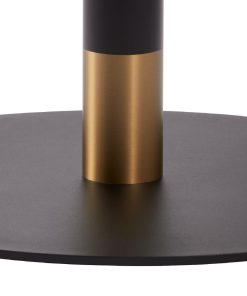 Boston Sleek Large Round Coffee Table Base Black and Gold (JK470)