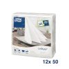 Tork LinStyle Dinner Napkins White 400x400mm 14 Pack (JM898)