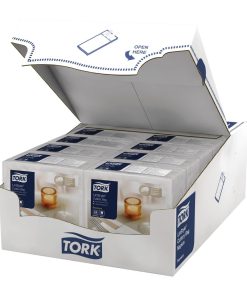 Tork LinStyle Cutlery Bag Napkins White 14 Pack (JM997)