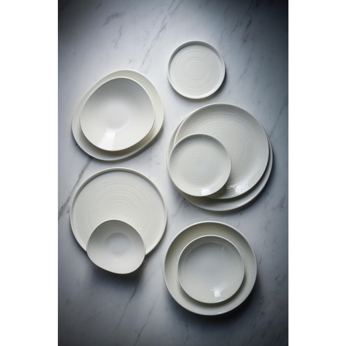 Churchill Inked Elements Opal Plates Ice 185mm 12 Pack (JN117)