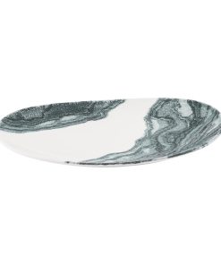 Churchill Inked Tide Opal Platters Black 345x235mm 6 Pack (JN124)