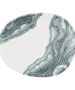 Churchill Inked Tide Opal Plates Black 260mm 12 Pack (JN126)