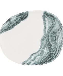 Churchill Inked Tide Opal Plates Black 210mm 12 Pack (JN127)