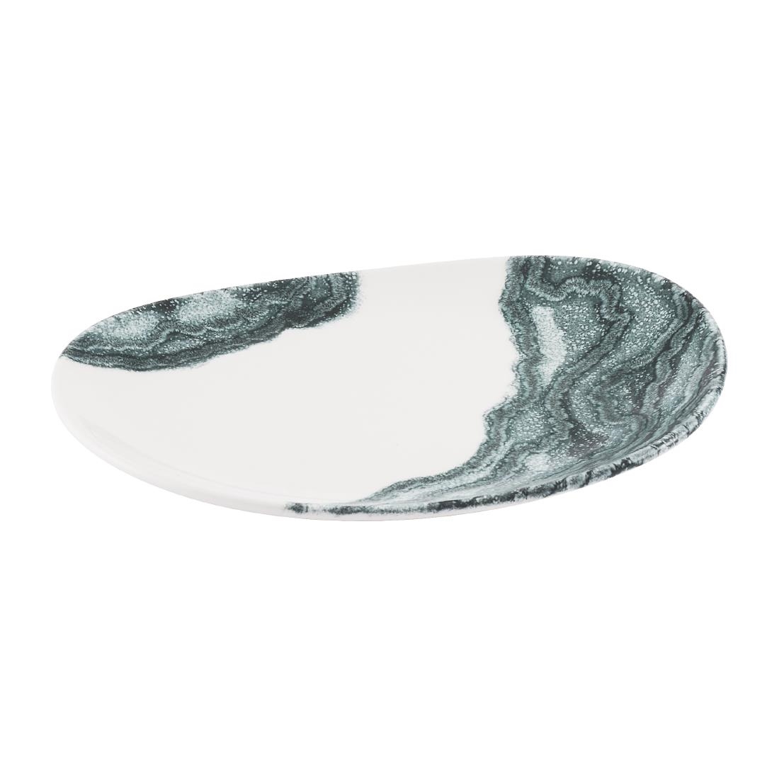 Churchill Inked Tide Opal Plates Black 185mm 12 Pack (JN128)