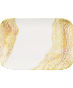 Churchill Inked Tide Natural Deep Trays Gold 260x180mm 6 Pack (JN135)