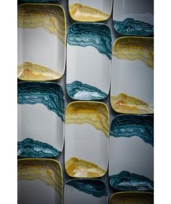 Churchill Inked Tide Natural Deep Trays Gold 260x150mm 6 Pack (JN136)