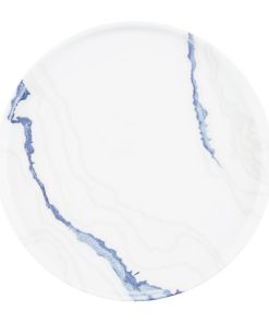 Churchill Tide Accents Walled Plates Blue 260mm 6 Pack (JN141)