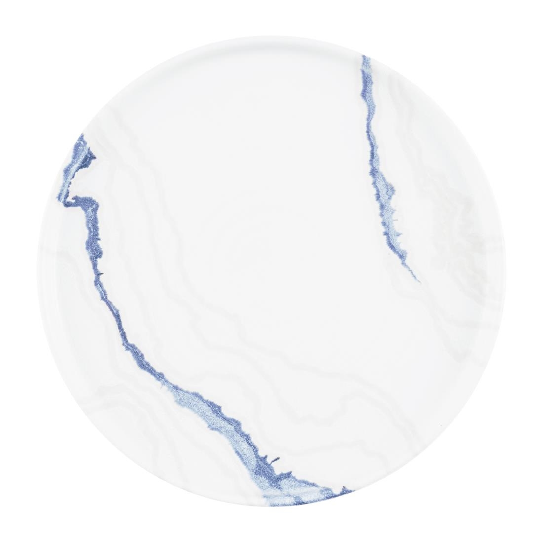 Churchill Tide Accents Walled Plates Blue 260mm 6 Pack (JN141)