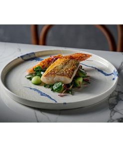 Churchill Tide Accents Walled Plates Blue 260mm 6 Pack (JN141)