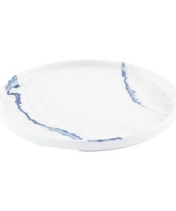 Churchill Tide Accents Walled Plates Blue 260mm 6 Pack (JN141)