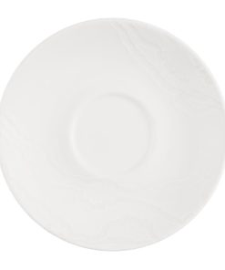 Churchill Inked Tide Cafe Cappuccino Saucers White 156mm 12 Pack (JN155)