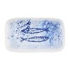 Churchill Inked Fresco Natural Deep Trays Blue 260x150mm 6 Pack (JN161)