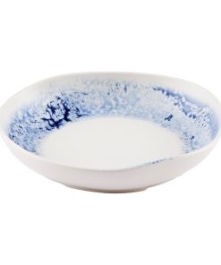Churchill Inked Fresco Natural Walled Bowls Blue 250mm 6 Pack (JN163)