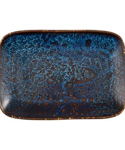 Churchill Inked Fresco Cascade Natural Deep Trays Blue 260x180mm 6 Pack (JN165)