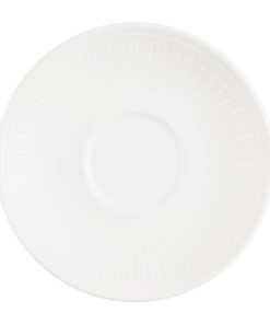 Churchill Era White Cafe Cappuccino Saucers 156mm 12 Pack (JN171)