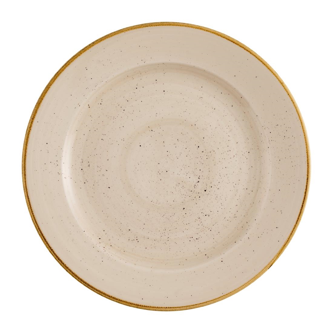 Churchill Stonecast Profile Rimmed Plates Nutmeg Cream 276mm 12 Pack (JN177)