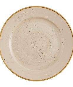 Churchill Stonecast Profile Rimmed Plates Nutmeg Cream 261mm 12 Pack (JN178)