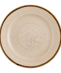 Churchill Stonecast Profile Rimmed Plates Nutmeg Cream 170mm 12 Pack (JN181)