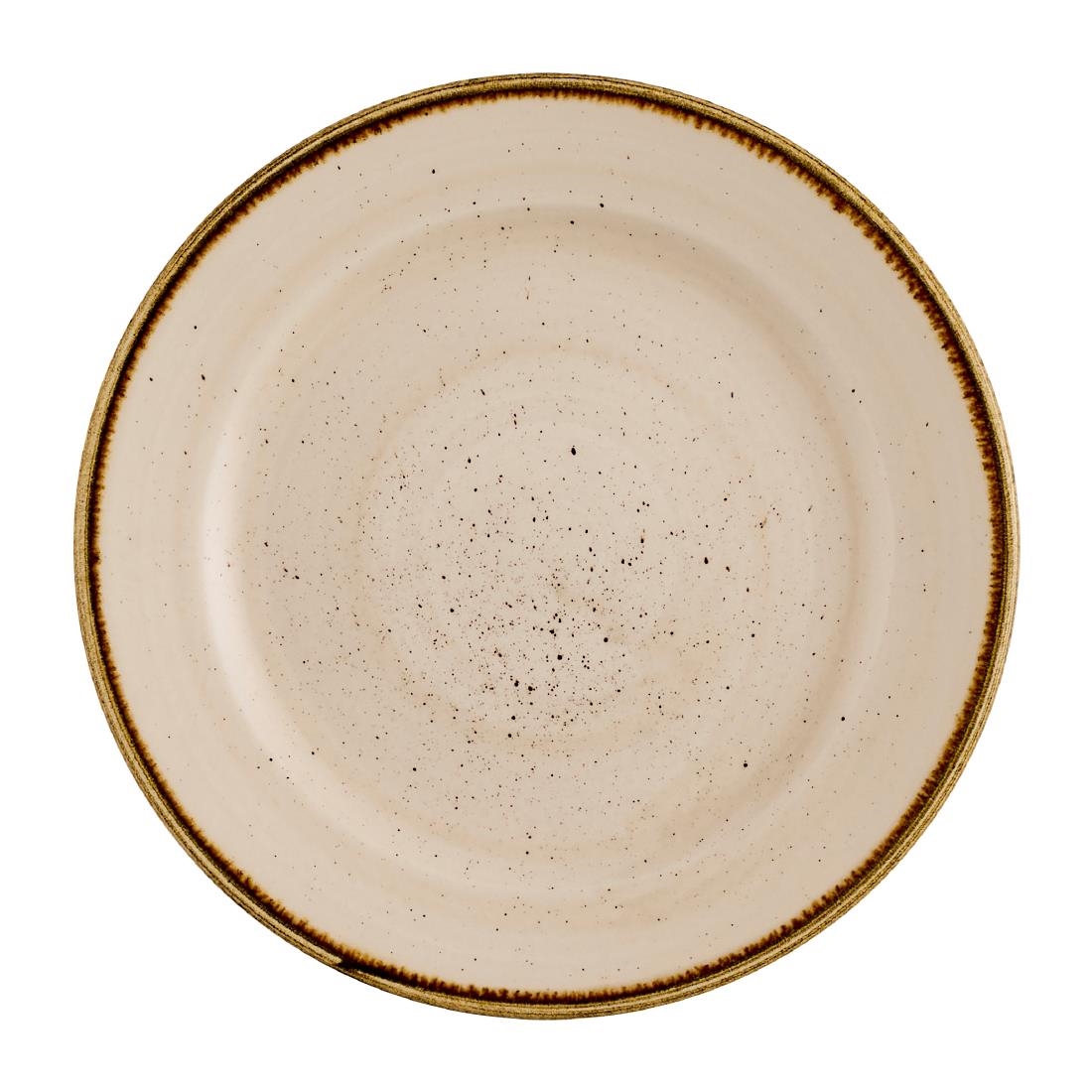 Churchill Stonecast Profile Rimmed Plates Nutmeg Cream 170mm 12 Pack (JN181)