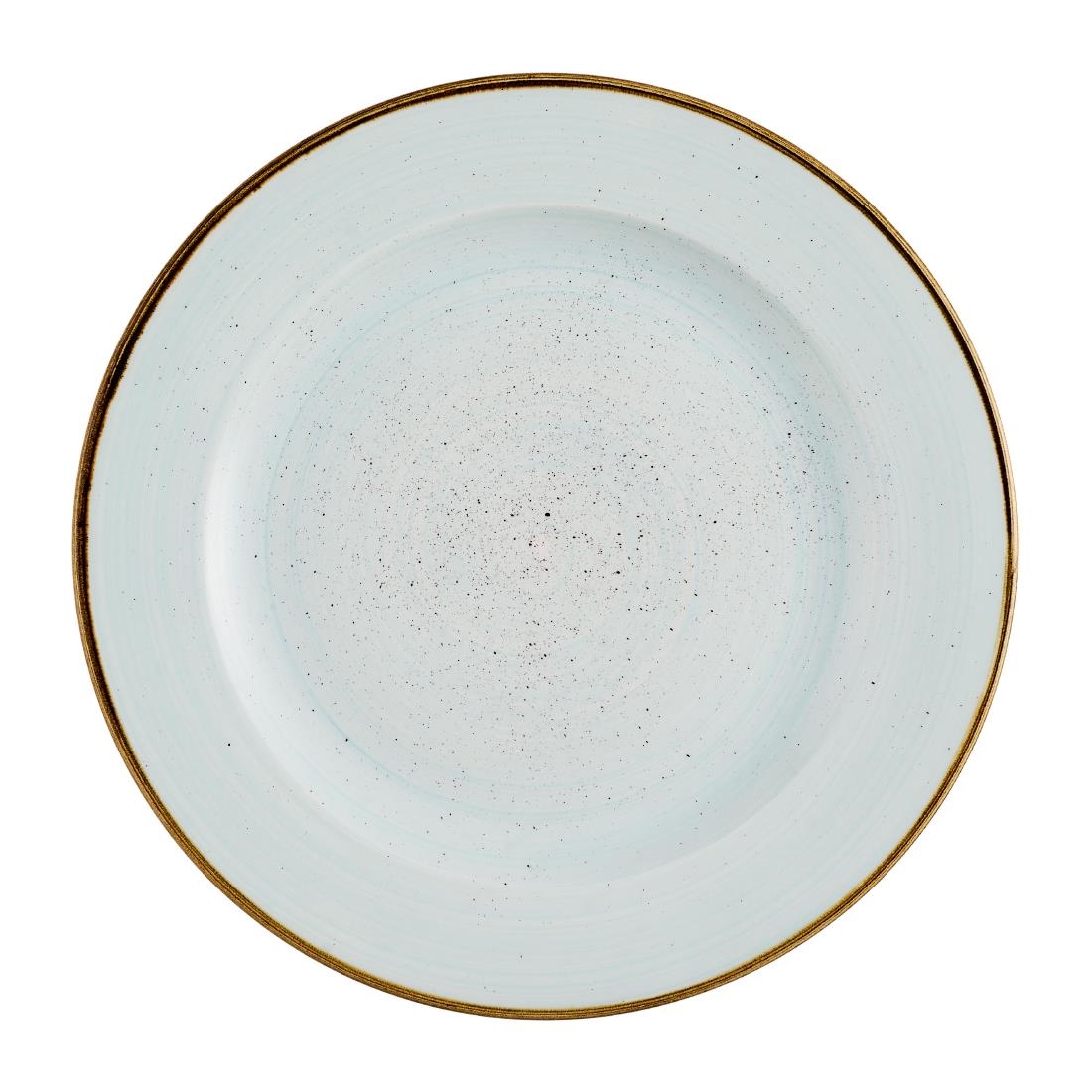 Churchill Stonecast Profile Rimmed Plates Duck Egg Blue 261mm 12 Pack (JN184)